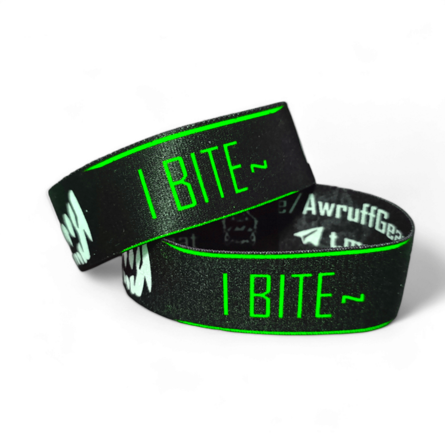 UV-reaktives Armband - I Bite