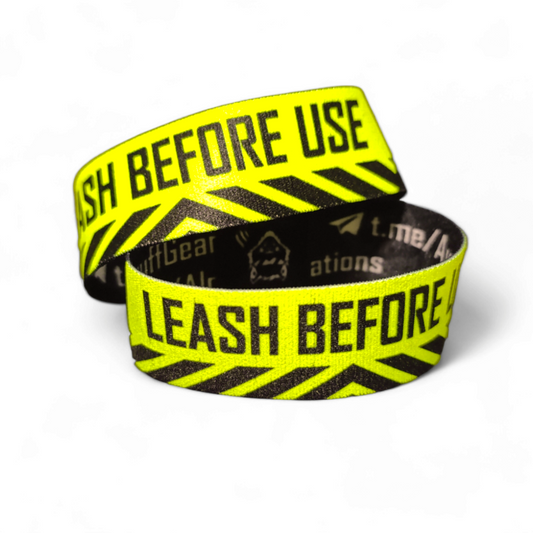 UV Reactive Wristband - Leash Before Use