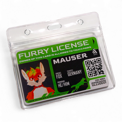 PVC Badge - Furry License [CUSTOM]