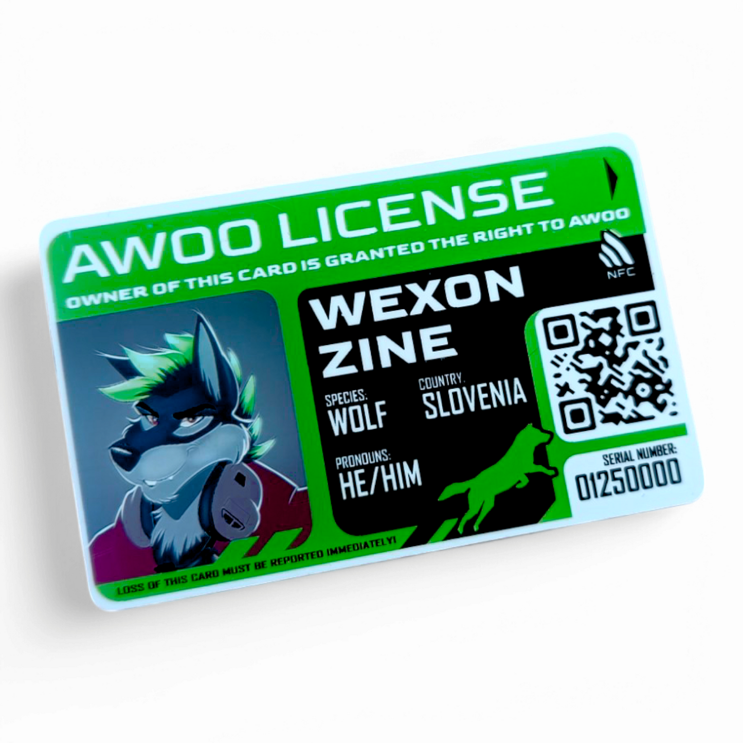 PVC Badge - Furry License [CUSTOM]