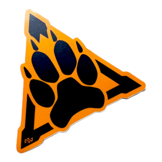 Vinyl Sticker - Warning Paws