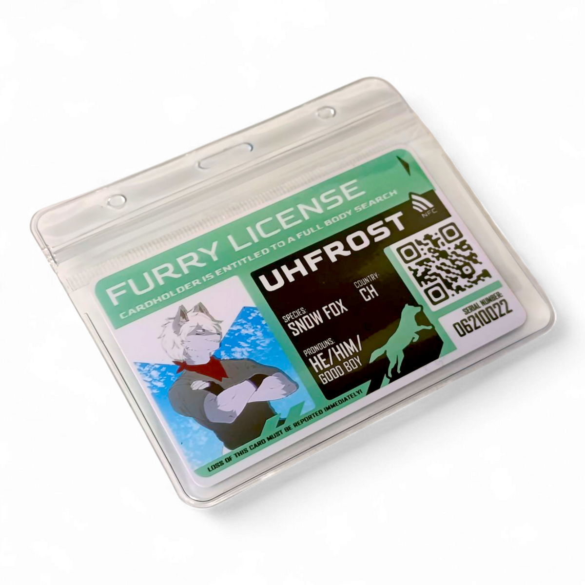 PVC Badge - Furry License [CUSTOM]