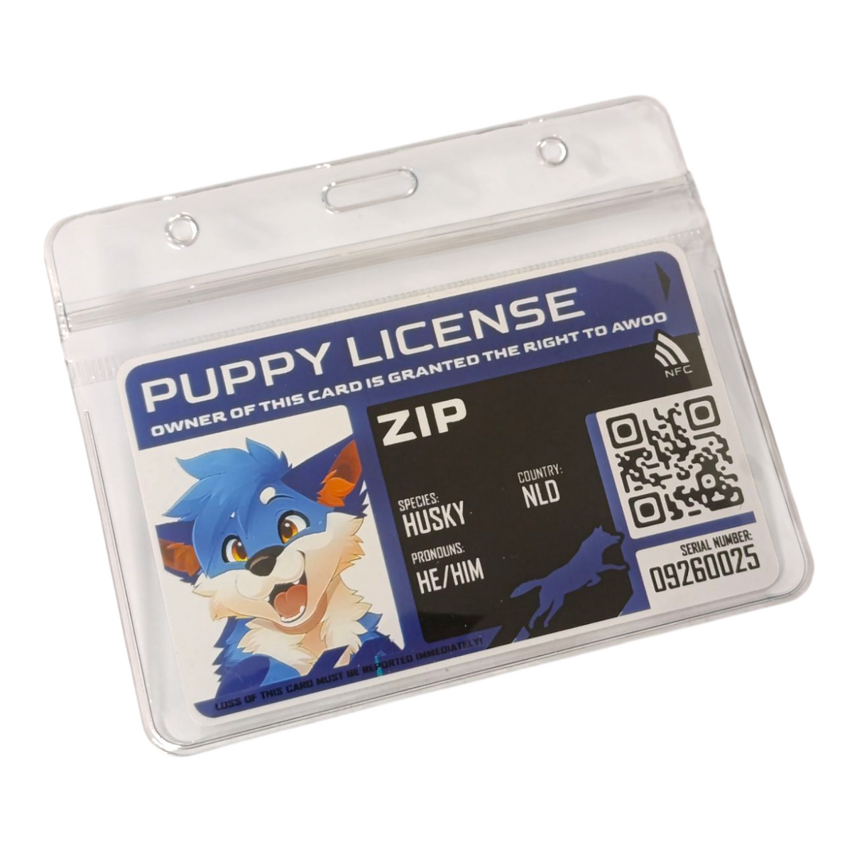 PVC Badge - Furry License [CUSTOM]